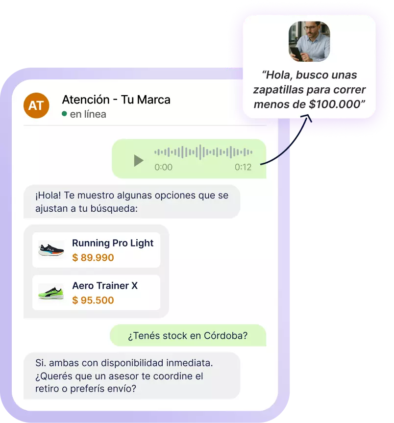 AGENTES IA PARA VENTAS Y SOPORTE