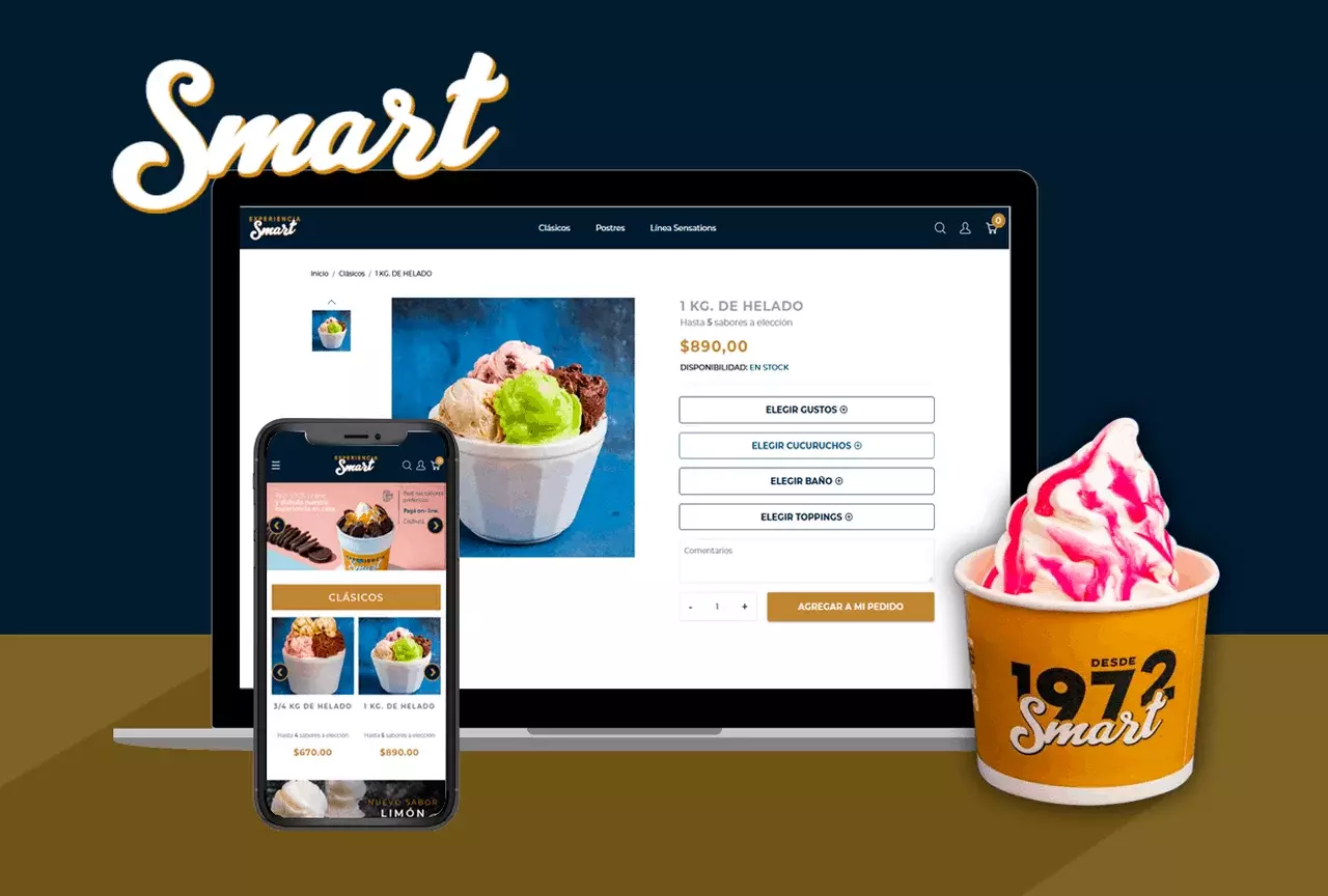Webexperto potencia la venta online de helado junto a SMART